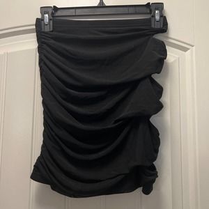 NWT Shein Bae Women's Ruched‎ Head Turning Stretch Halter Top Size S(4) Black